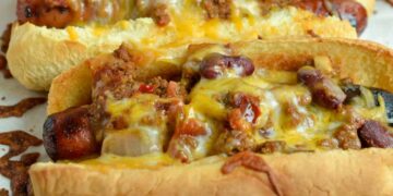 Ultimate Bacon and Cheese Hot Dogs Recipe
