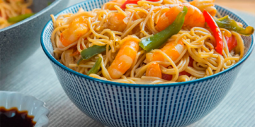 Chinese Noodles with Shrimp