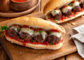 Meatball Sub, the super American meatball sub sandwich