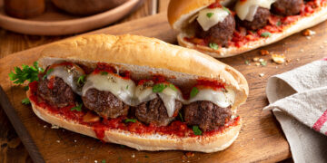 Meatball Sub, the super American meatball sub sandwich