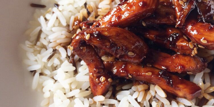Teriyaki Chicken with Rice Recipe, An original typical Asian reacipe