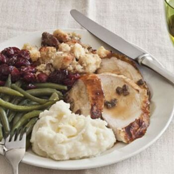 Turkey roast with butter and giblet gravy recipe. The most traditional Thanksgiving recipe.