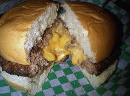 Minneapolis Burger recipe. Cheeseburger stuffed with cheese