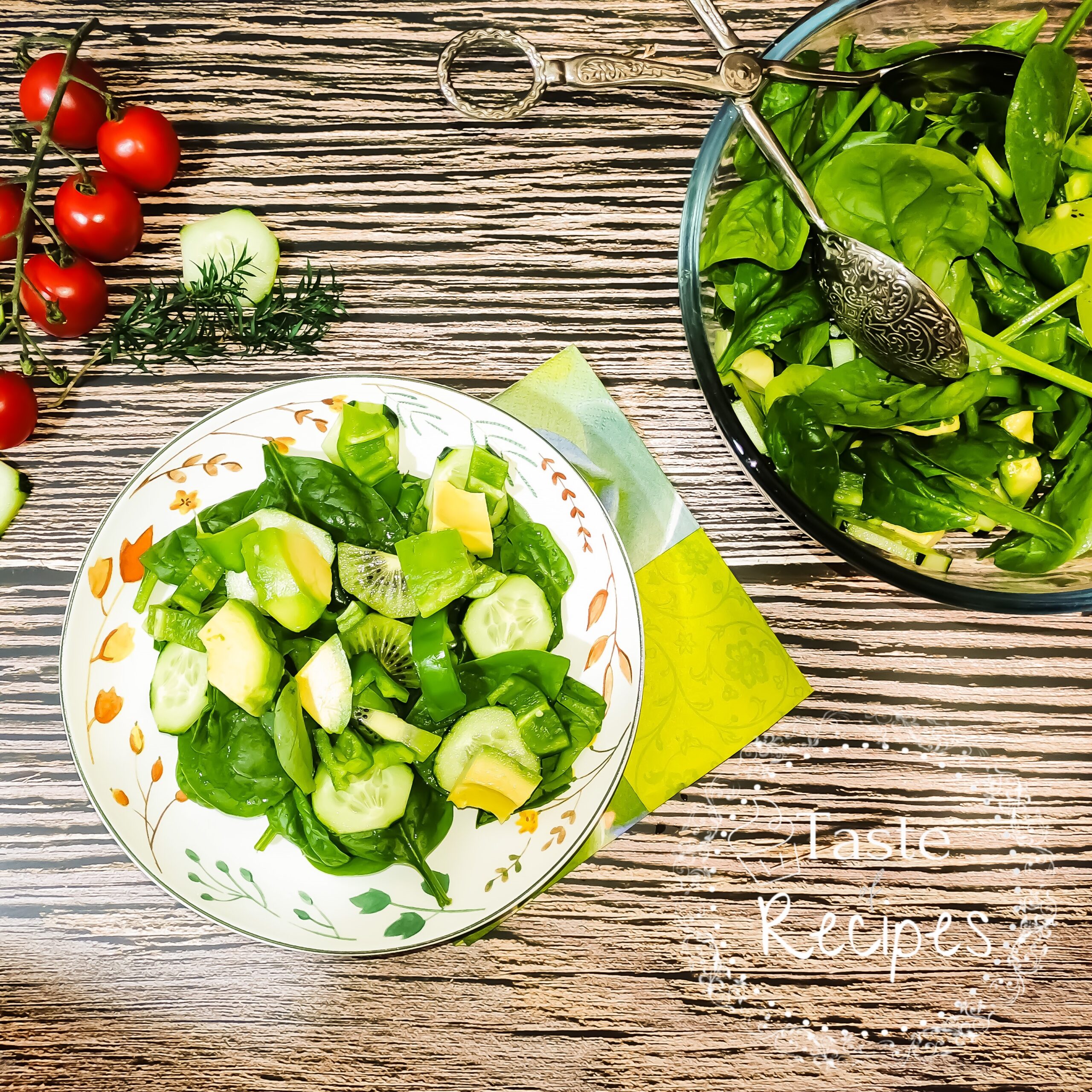 Green Salad Recipe, the chromatic balance on your plate