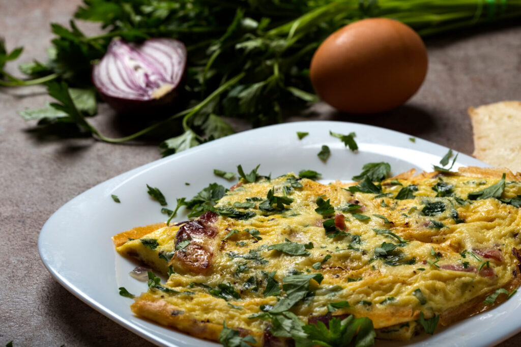 French Omelette or Omelette with Chard Recipe