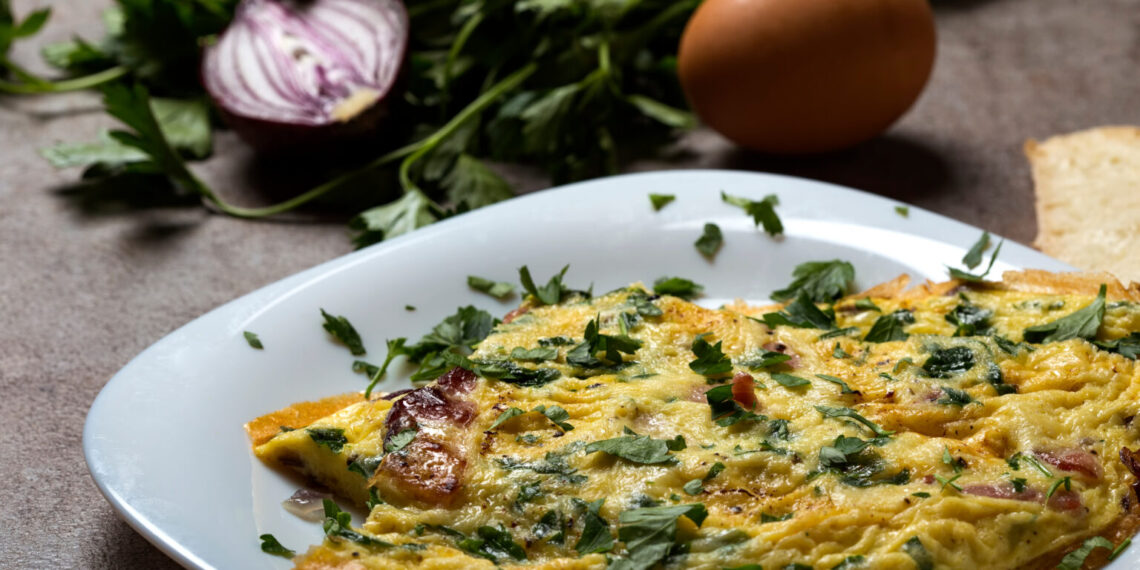 Chard French Omelette or Chard Omelette Recipe