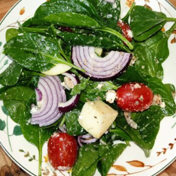 Spinach, Apple and Roquefort Salad Recipe