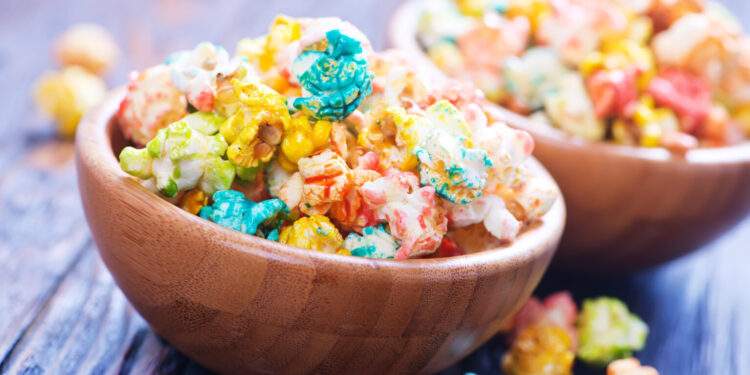 Colorful Caramel Popcorn