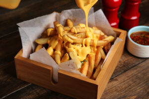 Melted Cheese French Fries Recipe. A flavor bomb.