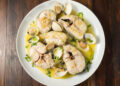 Hake with asparagus and clams, Christmas Recipe