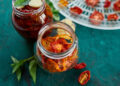 Oil flavored with sundried tomatoes, garlic and oregano