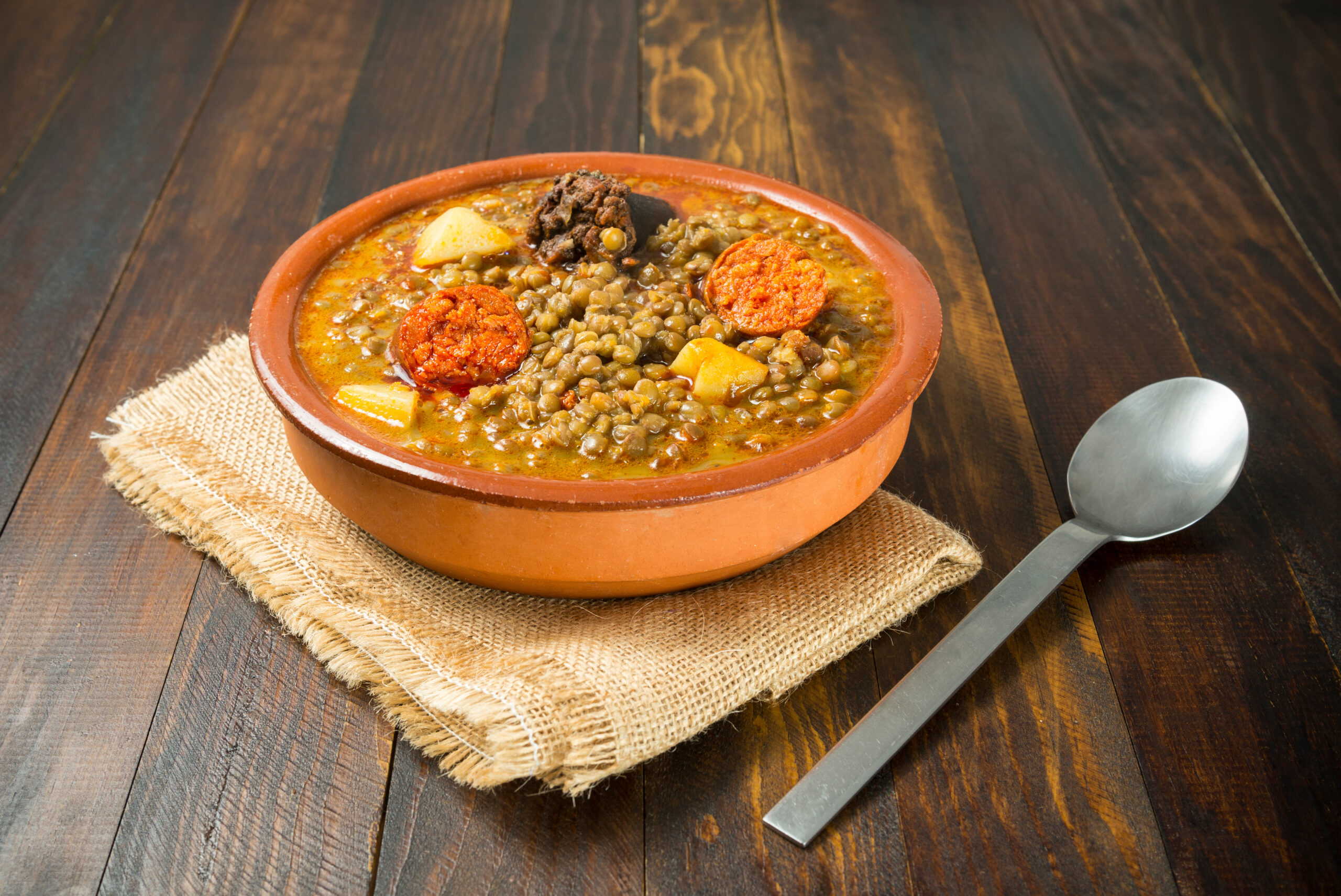 Traditional homemade Lentils Recipe, a lifetime stew.