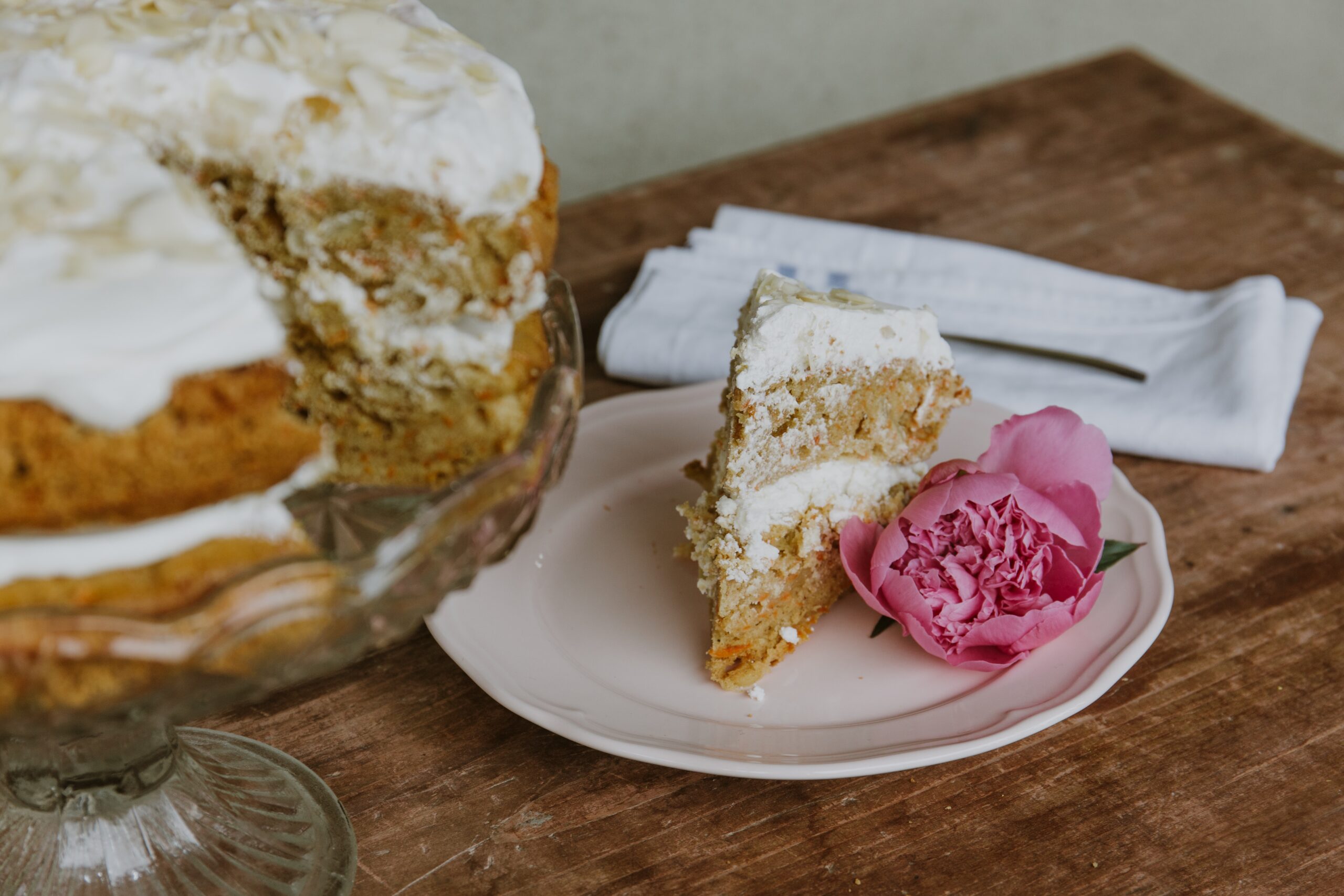 Light Carrot Cake, suitable for diets: a delicious Sugar-Free Carrot Cake.